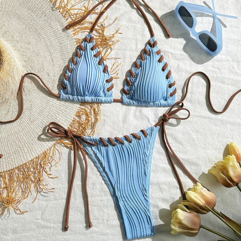 New Sexy Bikinis 2025 Swimsuits Women's Swimwear Push Up Female Beach Swim Wear Bathing Suits Brazilian Bikini Set Pool Bather