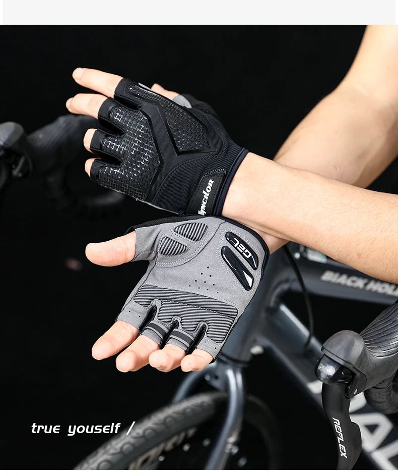 Half Finger Cycling Gloves Summer Bicycle Gloves Shock-absorption Breathable Mountain Bike MTB Gloves Cycling Accessories