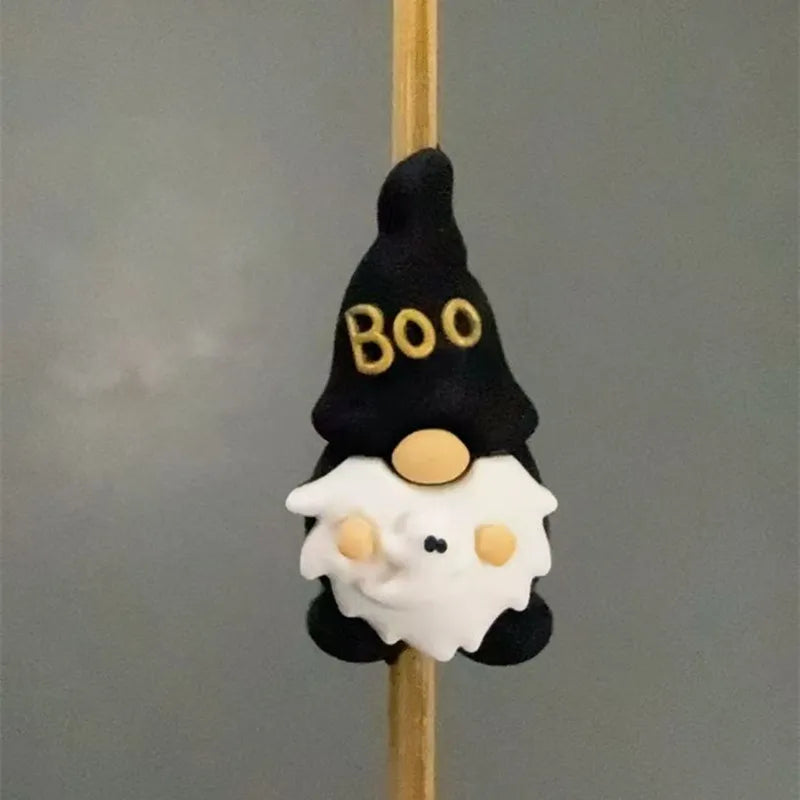 20pcs Halloween 3D Silicone Beads Stereo Ghost Shape For Jewelry Making DIY Pen KeyChain Necklace Accessories Silicone Beads