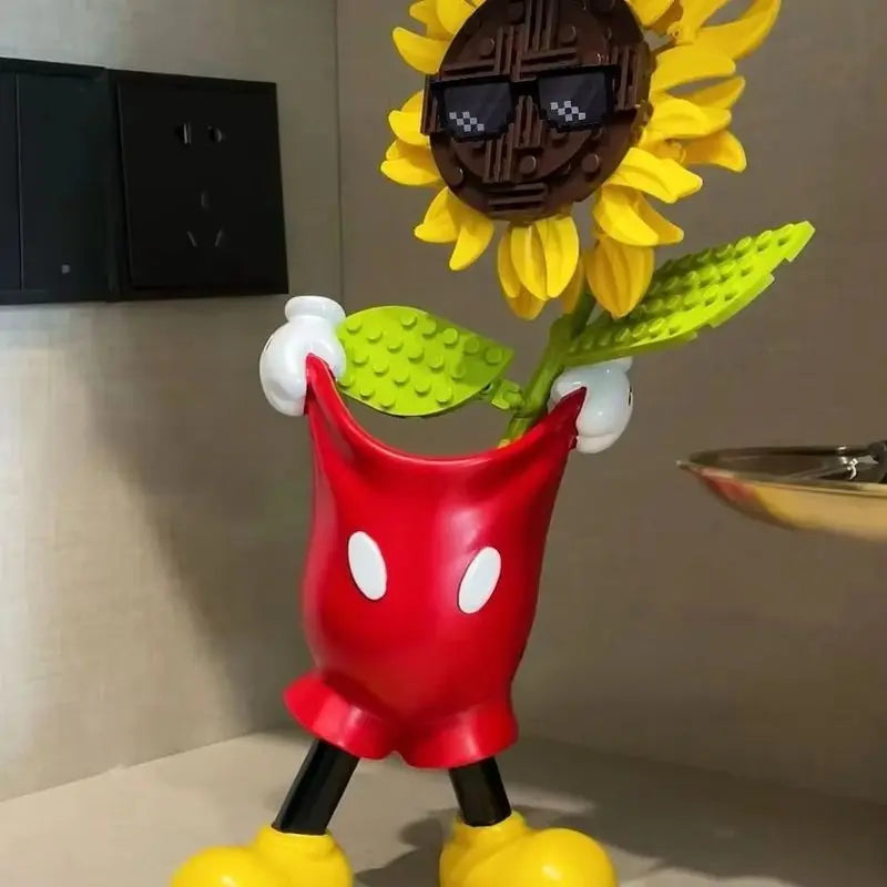 Kawaii Mickey Glove Pen Holder Anime Cute Cartoon Pencil Stationery Desktop Decoration Student Pen Holder Christmas Gift