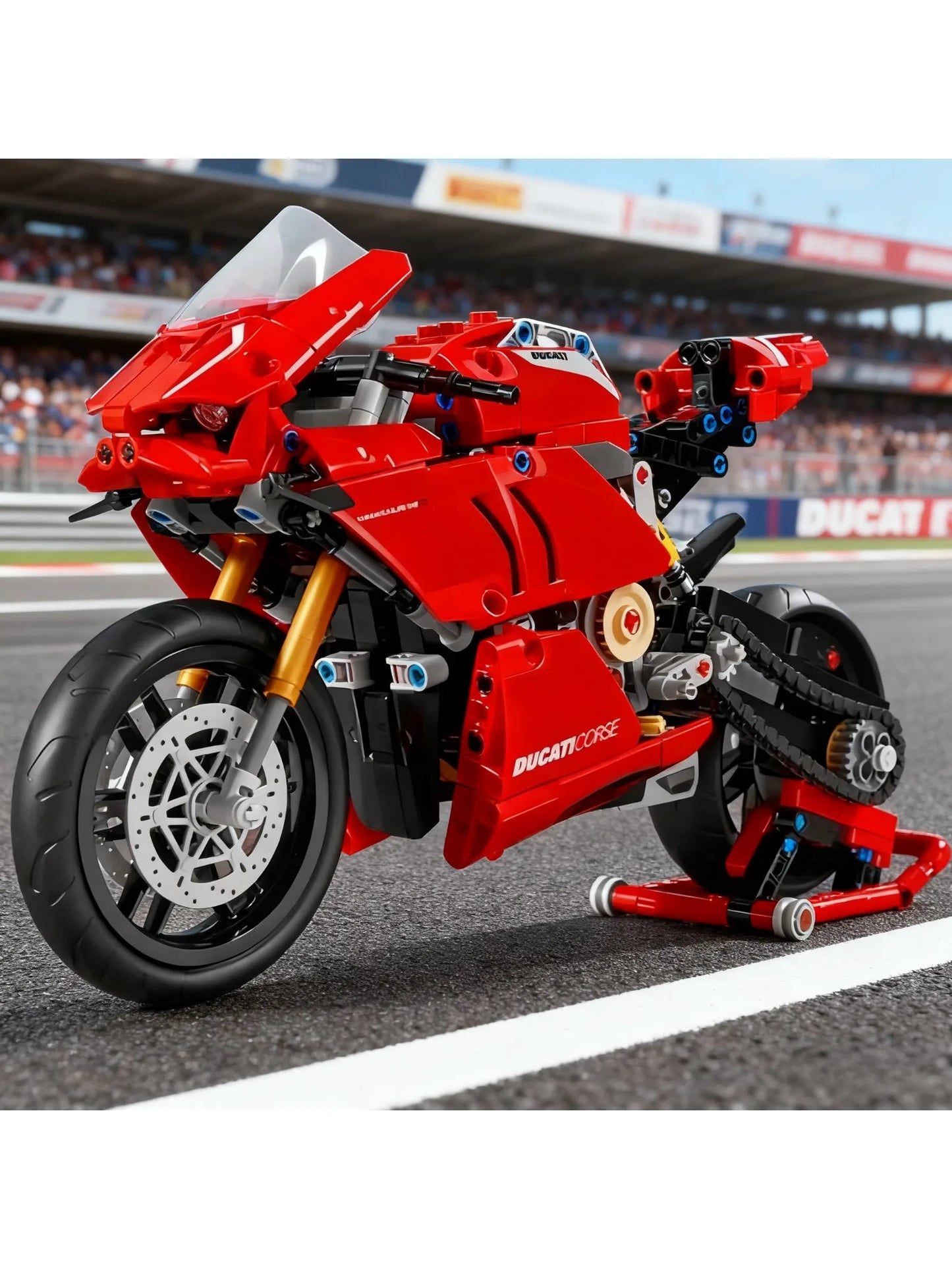 Panigale V4 R Motorbike Building Blocks Kit Superbike Model Toy for Boys Adults Christmas Gift Home Decoration