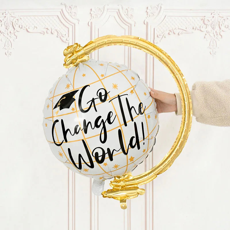 Graduation Balloon Gold Black Doctor Helium Foil Balloons Congratulation Graduation High School 2025 Graduation Party Decoration