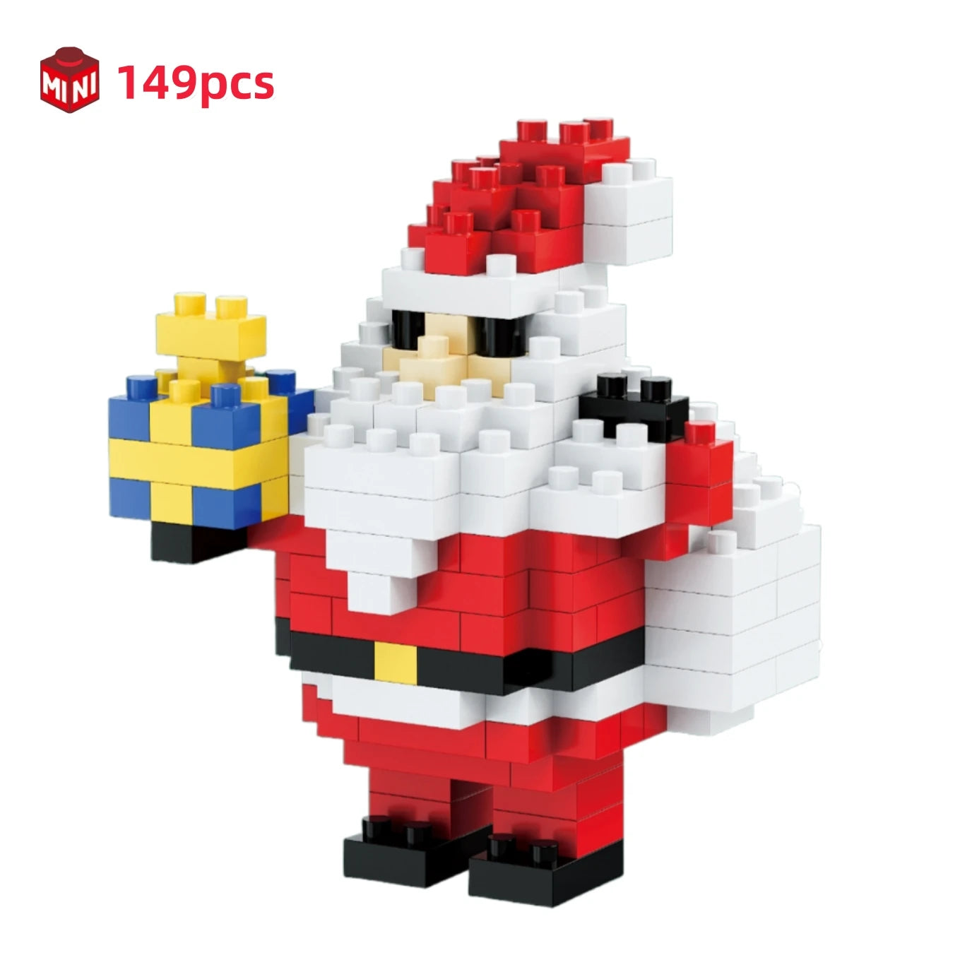 Children Mini Christmas Gift Micro Building Blocks Creative 3D Santa Claus Snowman Tree Decor Holiday Toy Set For Kids