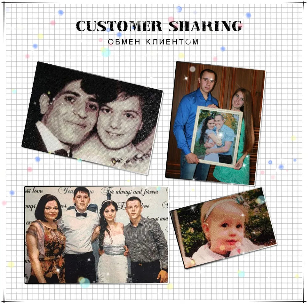 WYZDP 100% Fairy Dust Diamond Painting Christmas tree Diamond embroidery Christmas gift Stitch Diamond Art Full Crystal Decor