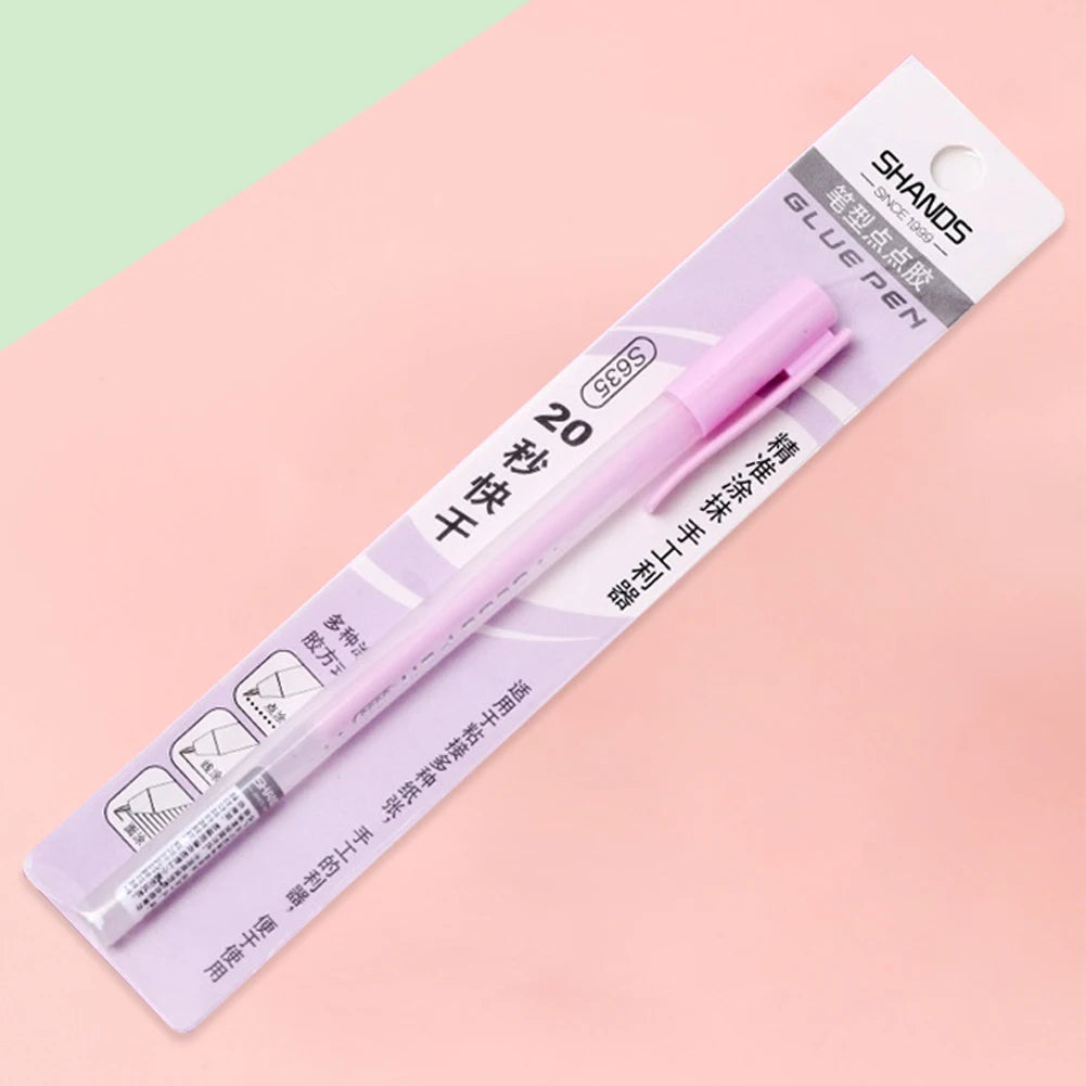 1pc Candy Color Glue Pens 20s Fast Dry Macaron Creative Student Stationery Dispensing ручки Hand Account DIY Material Supplies