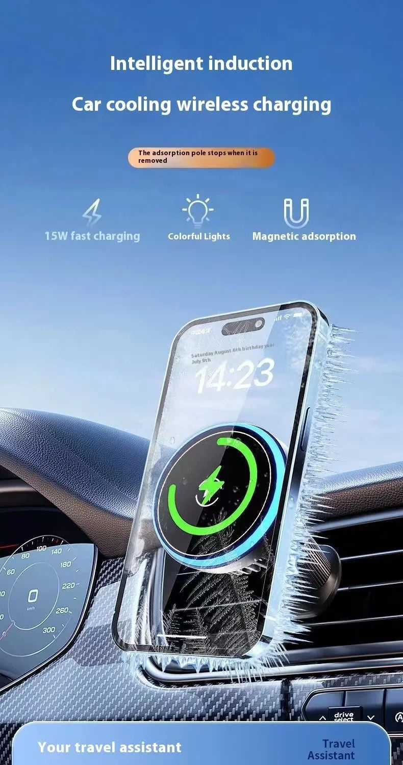 Magnet Cooler Wireless Charging Radiator Phone Radiator Cooler Magsafe Cooling Base Magnetic Cooler Rechargeable For iPhone