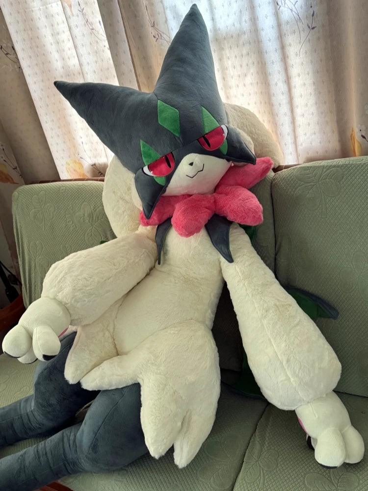 170cm Pokemon Crystal Velvet Version Meowscarada Plush Doll Throw Pillow Room Ded Decor Anime Peripheral Birthday Christmas Gift