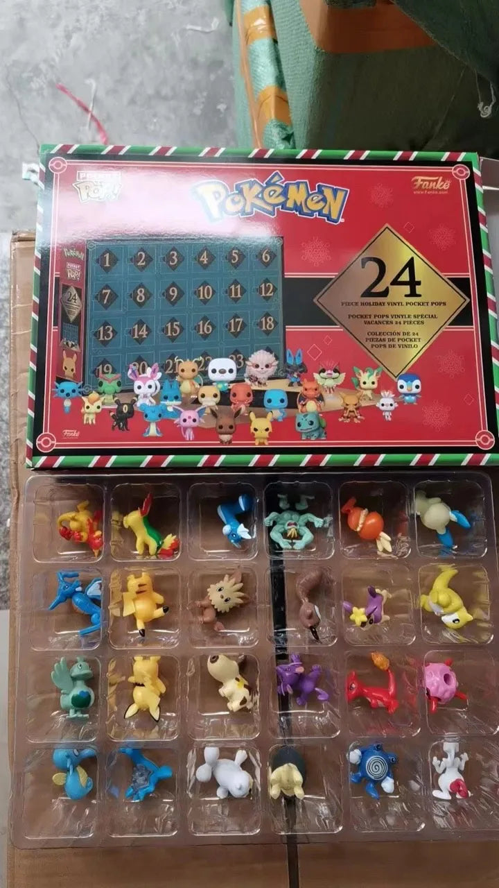 Replica Spider Man Advent Calendar Pikachu Christmas Advent Calendar Random Box Desk Ornament Christmas Gift Toys for Children