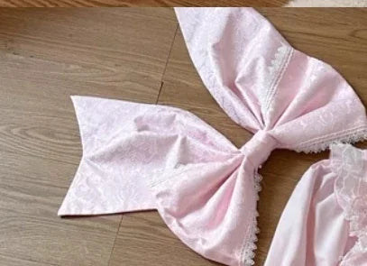 Super Fairy Lolita Dress Set New Spring and Autumn Sweet Girl Women's Flower Lace Bow Shirt Princess Jsk Suspender Dress