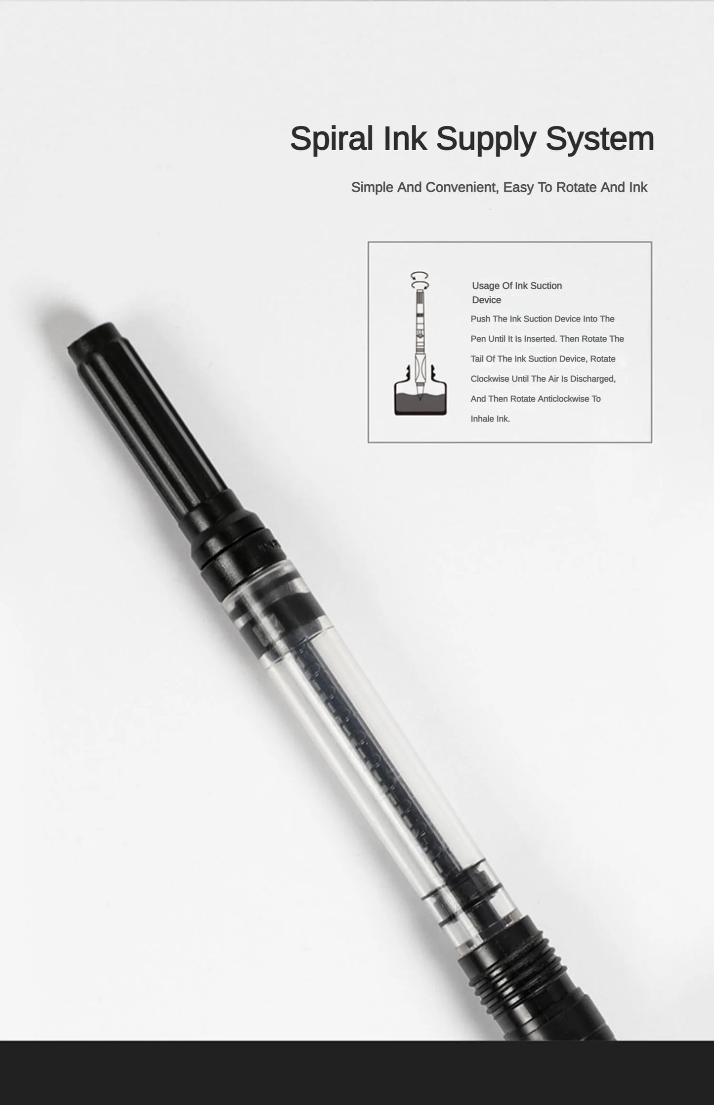 Jinhao 65 Black Silver Colors Fountain Pen EF F 0.30mm Nib Luxury Elegant Pen Business Office Student School Stationery Supplies