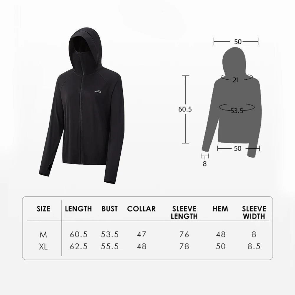 OhSunny Women Clothing Anti-UV Coats Hooded Sun Protection with Strip Loose Breathable Long Sleeve Sport Cycling Clothes