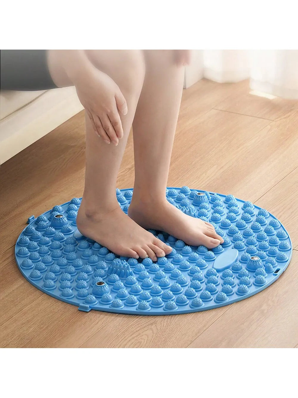 Finger Press Foot Massage Board for Household Use, Bamboo Shooting, Stepping on Finger Board, Thick Circular Foot Massage Pad