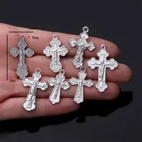 A variety of Christian retro little Virgin Mary connector Spirit Holy Jesus Father Anthony pendant cross bracelet connector 10