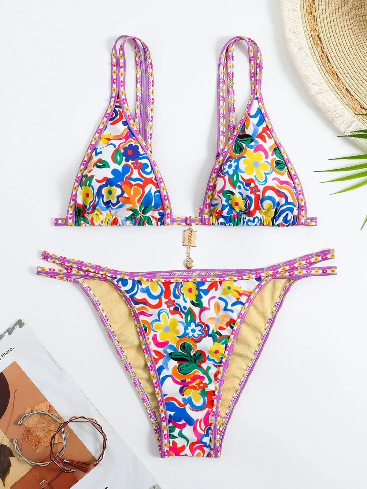 Printed Micro Bikinis 2025 Brazilian Bikini Women Swimwear Female Swimsuit Two-pieces Bikini Set Bathing Suit Swim Beach Wear