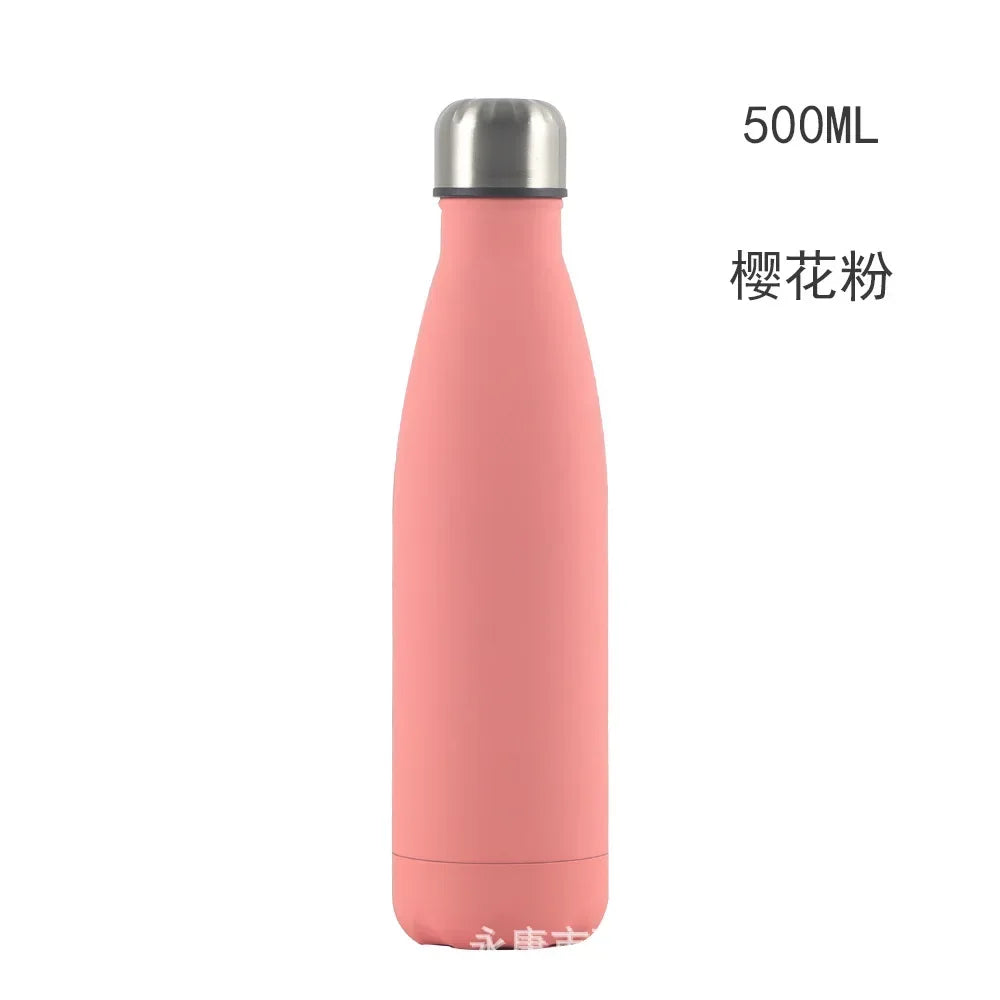 500/750/1000ml Double-Wall Insulated Vacuum Flask Stainless Steel Water Bottle BPA Free Thermos for Sport Water Bottles