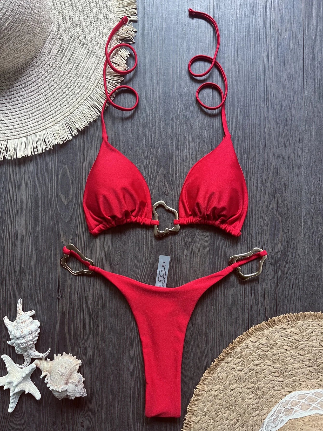 Sexy Halter Micro Bikini 2025 Women Swimsuit Solid Swimwear Thong Bikinis Set Brazilian Beach Wear Bathing Suit Biquini Female