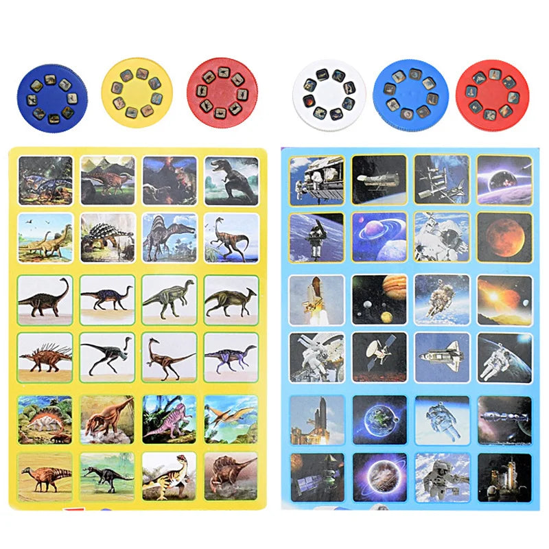 Children Fun Projector Light Flashlight Puzzle Early Education Projection Light for Kids Baby Bedtime Toy Christmas Gift TMZ