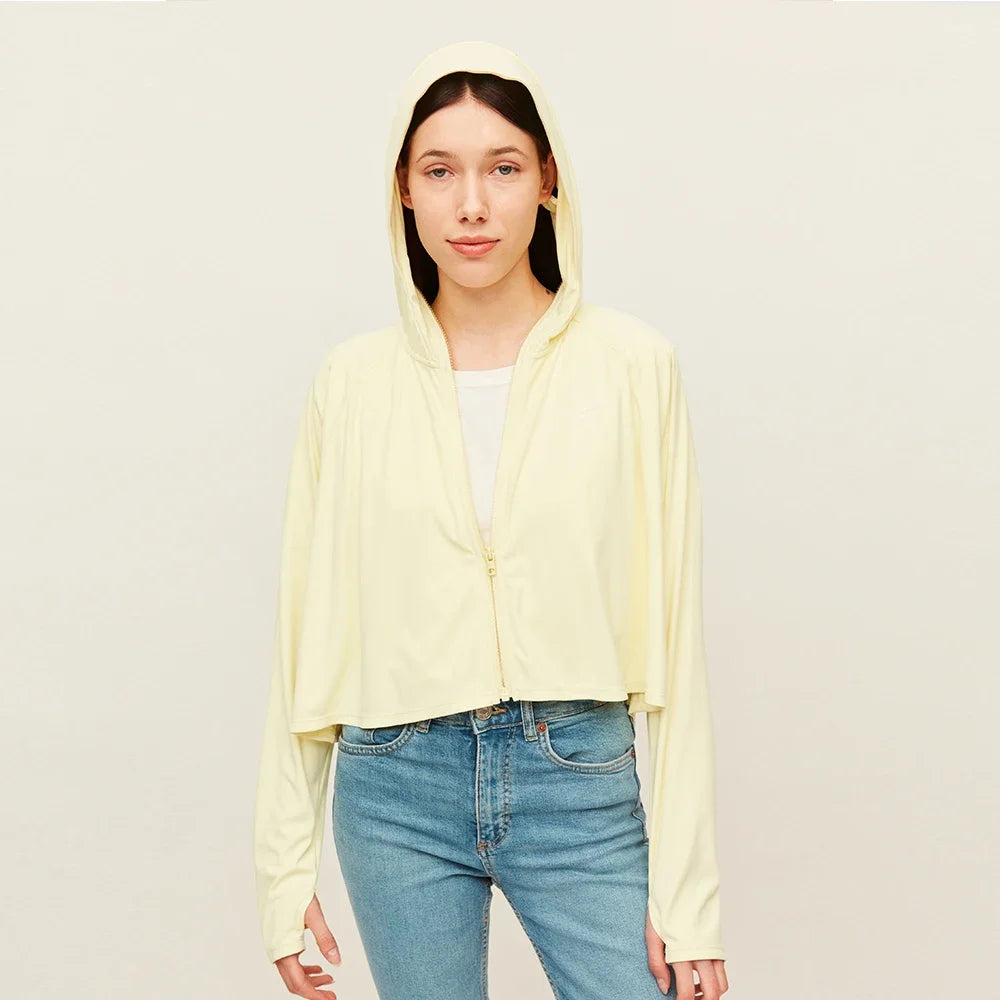 OhSunny Anti-UV UPF 50+ Sun Protection Coats Hooded Professional Sunscreen Loose Batwing Sleeve Outdoor Cycling