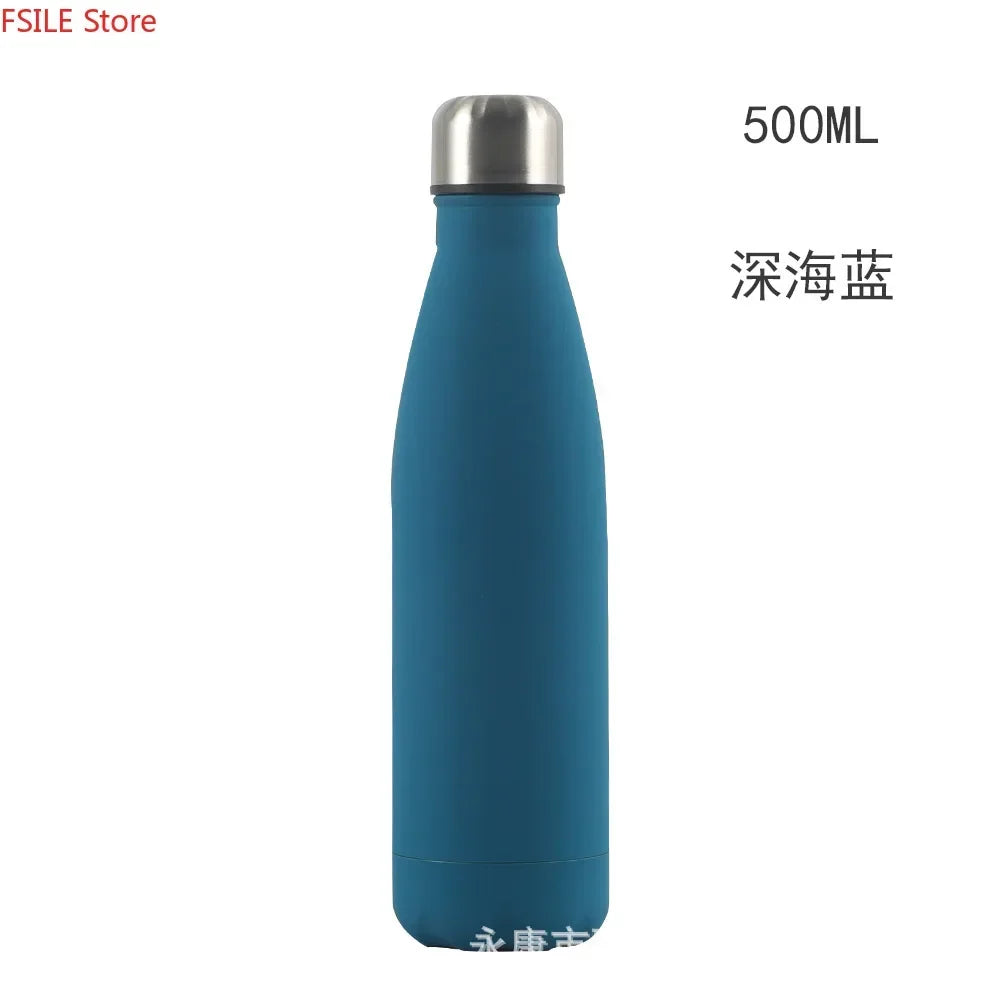 500/750/1000ml Double-Wall Insulated Vacuum Flask Stainless Steel Water Bottle BPA Free Thermos for Sport Water Bottles
