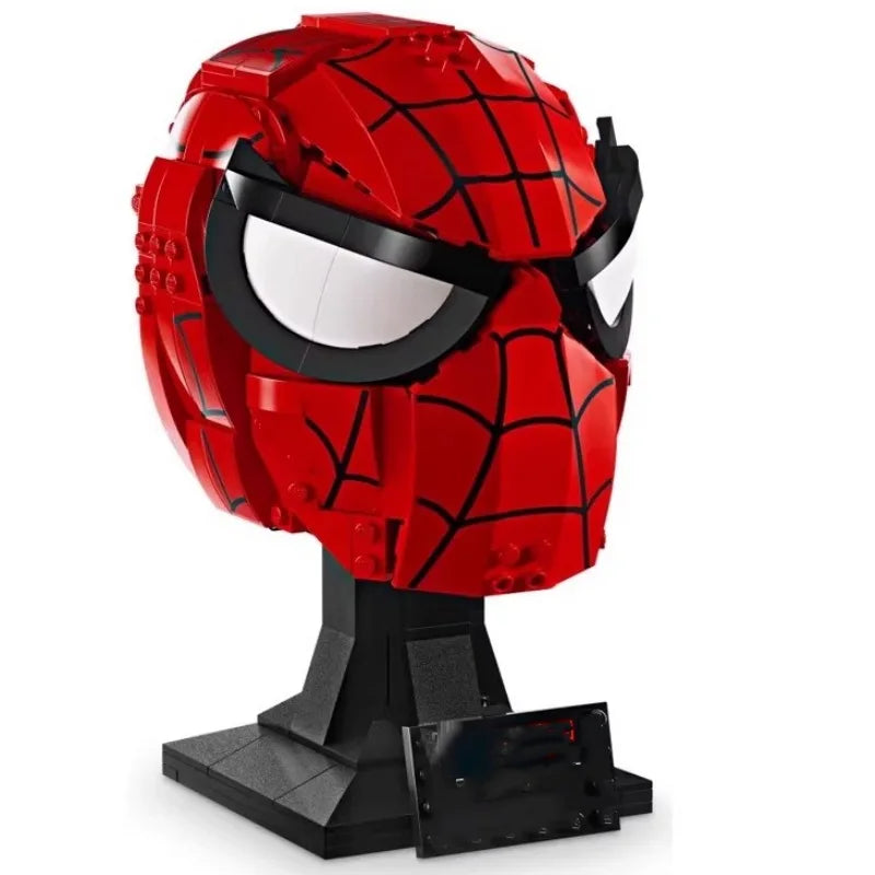 Venom Building Blocks Spiderman Ironman Darth Vader Head Assembly Marvel Super Heroes 3D Model Mini Brick Toy For Christmas Gift