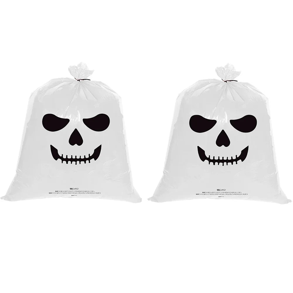 Large Halloween Pumpkin Plastic Garbage Leaf Bags For Home Outdoor Garden Yard Decoration Lawn Bag Happy Halloween Party Props