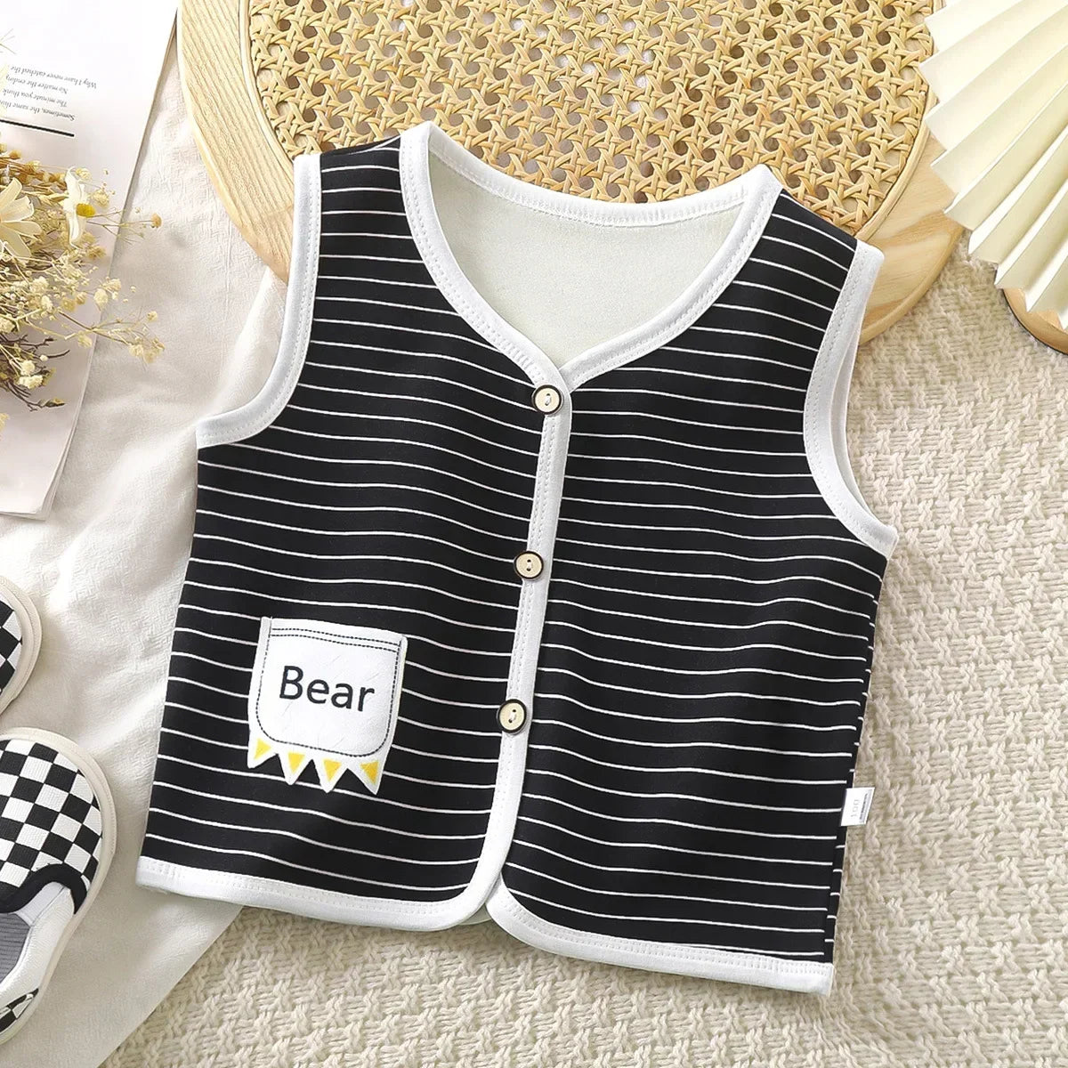 Unisex 6M-6Y Fall Vests Baby Girl Winter Clothes Kids Waistcoats Cardigan Children's Clothing Toddler Vest Boy Jacket Corduroy