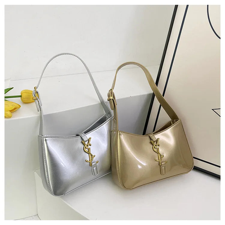2025 Y2K Underarm Bag for Women, Luxe Boho Shoulder Purse w/Detachable Strap Anti-Theft Lightweight Commuter