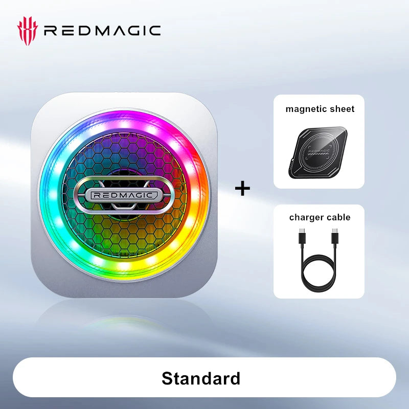 Redmagic Cooler 6 Pro Radiator Magnetic Fan Cooler 30W VC Liquid Cooling RGB LED AI Temperature Control For Tablet Mobile Phone
