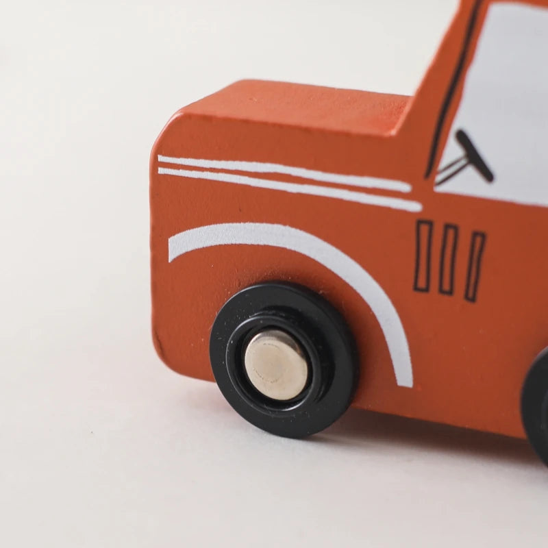 Children Montessori Wooden Toys Dinosaur Car Animal Park Barn Toy Wooden Stacking Game Kid Educational Toy Christmas Gift