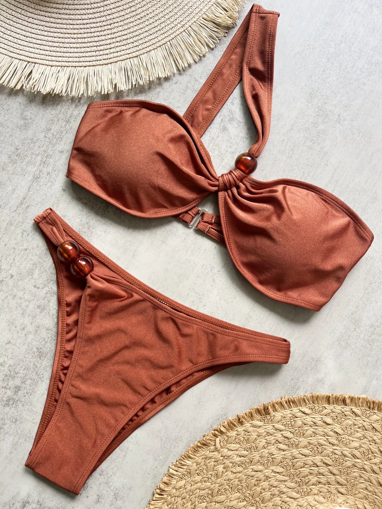2025 Sexy Bikinis Solid Swimsuits Women's Swimwear Push Up Female Beach Swim Wear Bathing Suits Brazilian Bikini Set Pool Bather