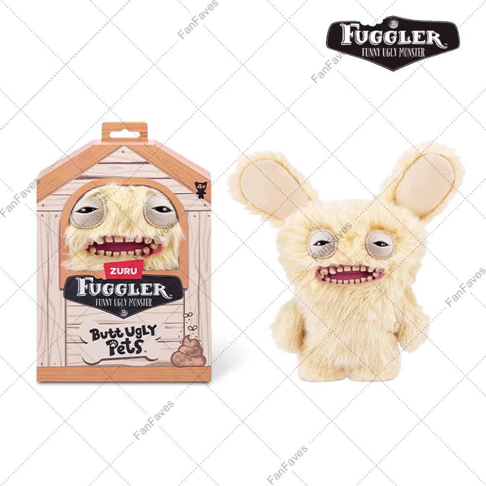 Butt Pet Ugly Fuggler Monster Series Original Plushies Rabbit Puppy Cat Dog Doll Reindeer Gingerbread Man Toy for Christmas Gift