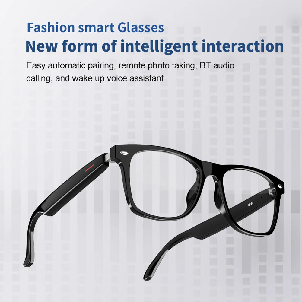 Intelligent BT AI Glasses With Mic Multifunctional Remote Control Phone Camera Shoot Music Call Sport Sunglasses For Men & Woman