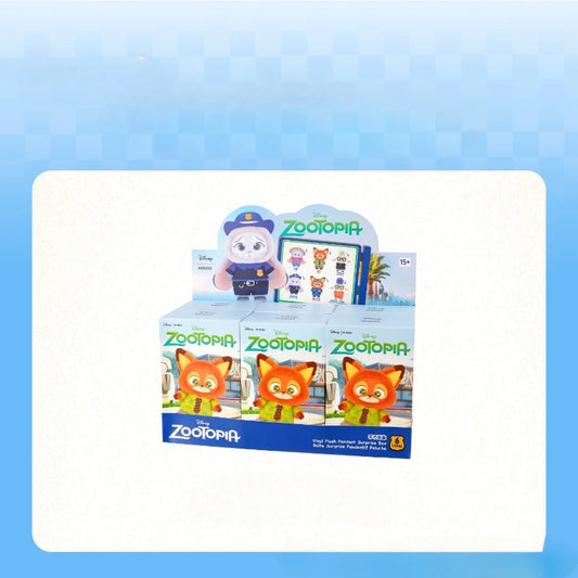 Halloween New Crazy Zootopia Vinyl Series Blind Box Cute Cartoon Character Vinyl Plush Bag Pendant Toy Doll Mystery Box Gift