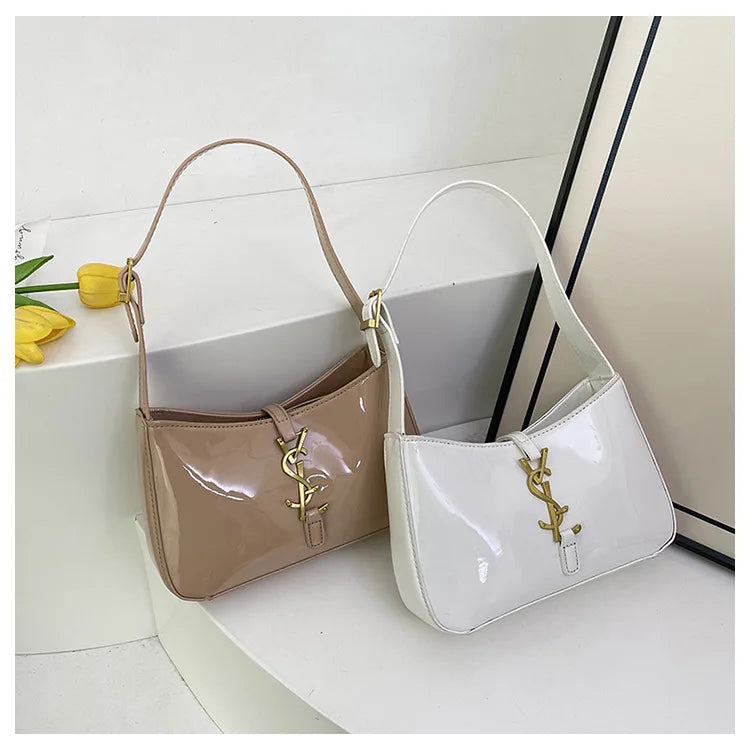 2025 Y2K Underarm Bag for Women, Luxe Boho Shoulder Purse w/Detachable Strap Anti-Theft Lightweight Commuter