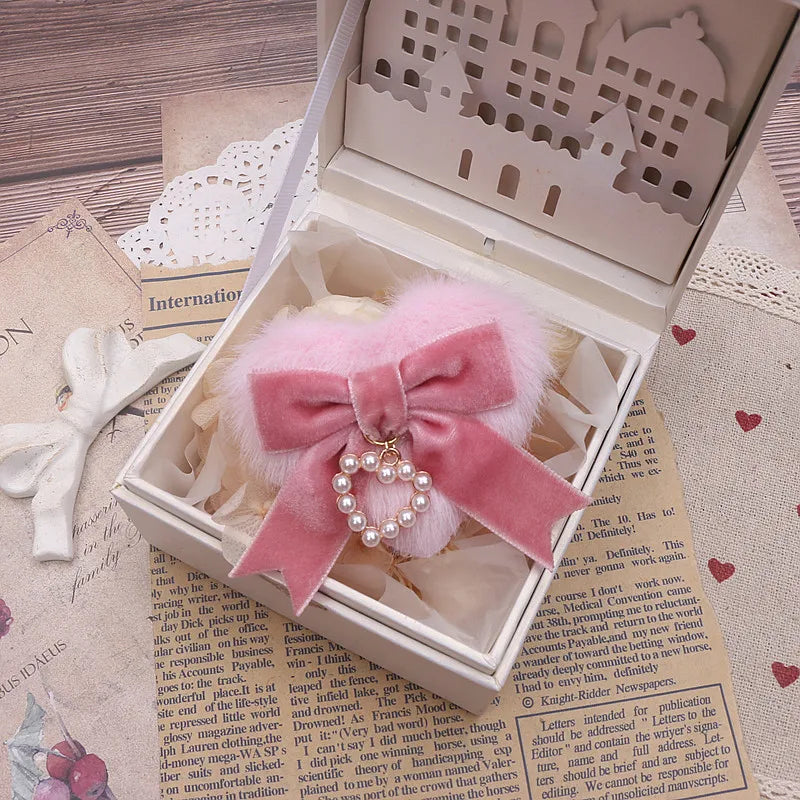 Japanese Lo Girls Hair Clip Handmade Sweet Y2K Girl's Gift Lolita Style Heart Bowknot Cute Women's Hairclip