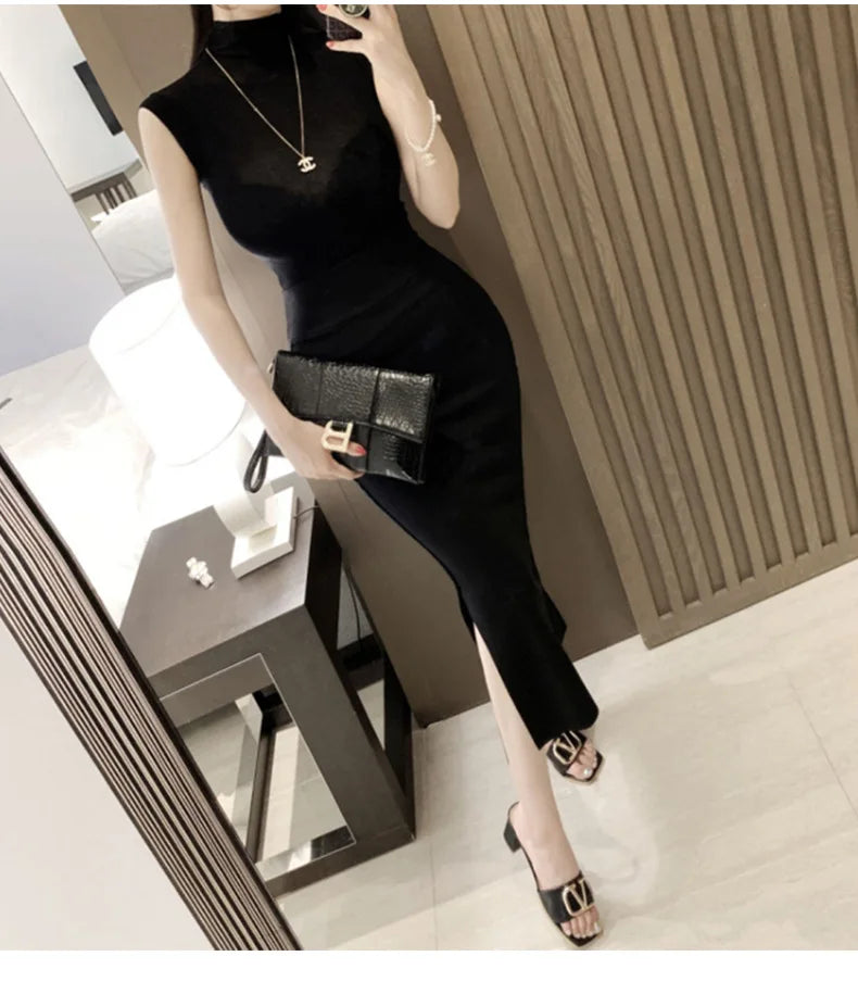 Summer New Modal Corset Tops To Wear Out Sleeveless Turtleneck Tops For Women Korean Casual White Tank Top Women Clothes