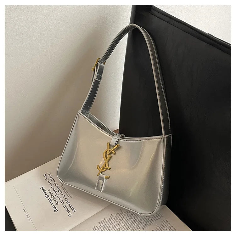 2025 Y2K Underarm Bag for Women, Luxe Boho Shoulder Purse w/Detachable Strap Anti-Theft Lightweight Commuter