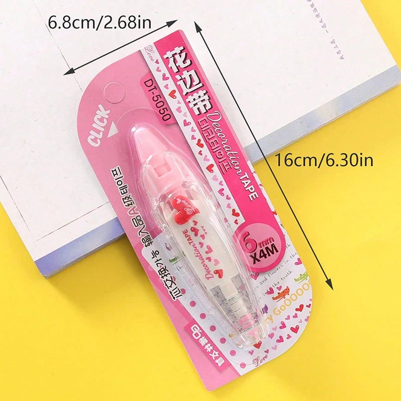 1pc Cute Kawaii Mechanical Design Correction Tape - Perfect for Decorating Diaries and School Supplies