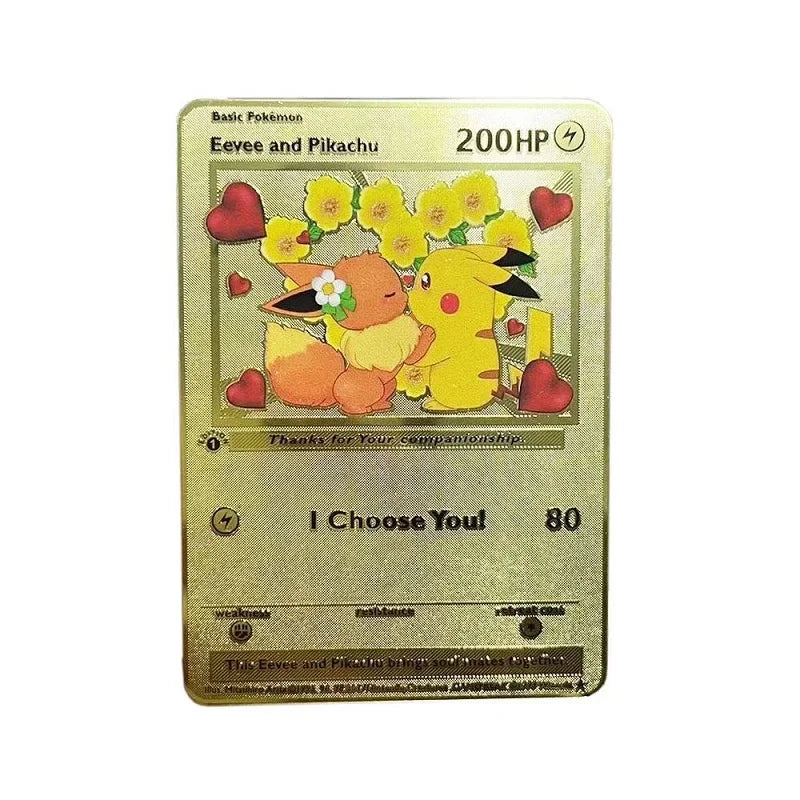 Pokemon Metal Card 10000 Points Arceus Charizard Raichu Super Card Golden English Mewtwo Vmax GX EX Christmas gift