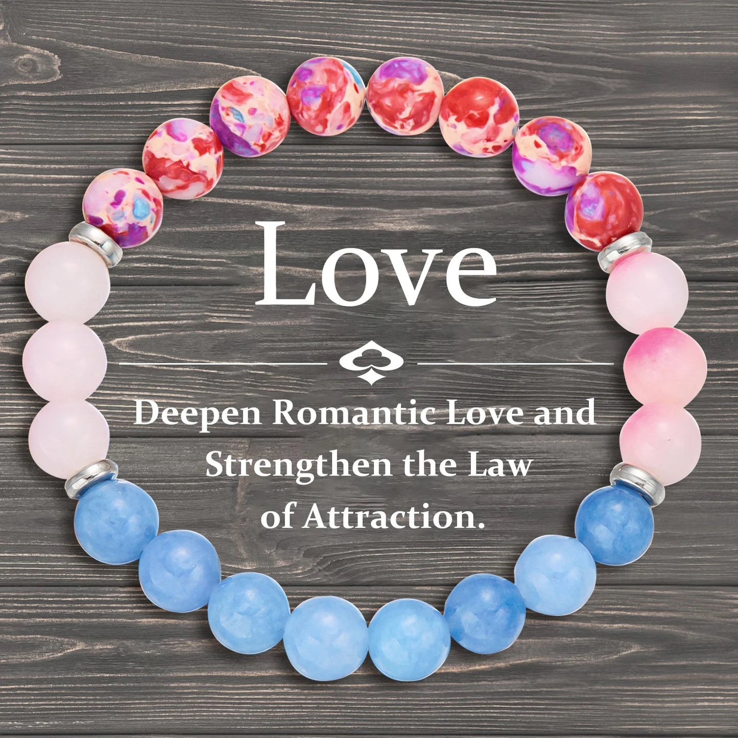 Attract Wealth Good Luck Fashion 8mm Natural Stone Beaded Bracelet for Women Bracelet Jewelry Colorful Party Gift