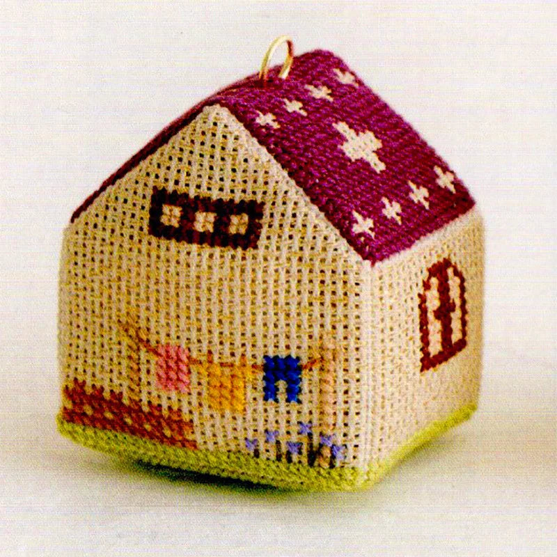 076 Cross Stitch Kits Pin Needle Cushion Biscornu Needlework DIY Kit Embroidery Set Counted Cross-Stitching Pincushion Packages