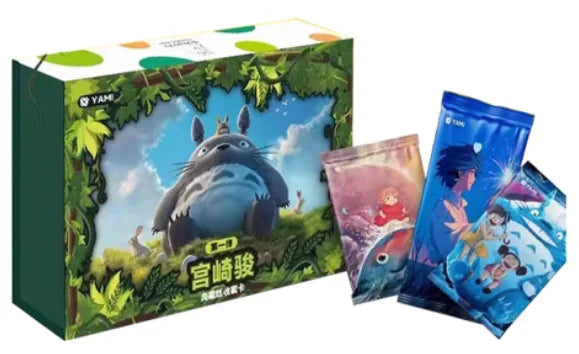 Genuine Hayao Miyazaki Anime Collection Card Chihiro and Chihiro Haal Mobile Castle Card Blind Box Children Toys Christmas Gift