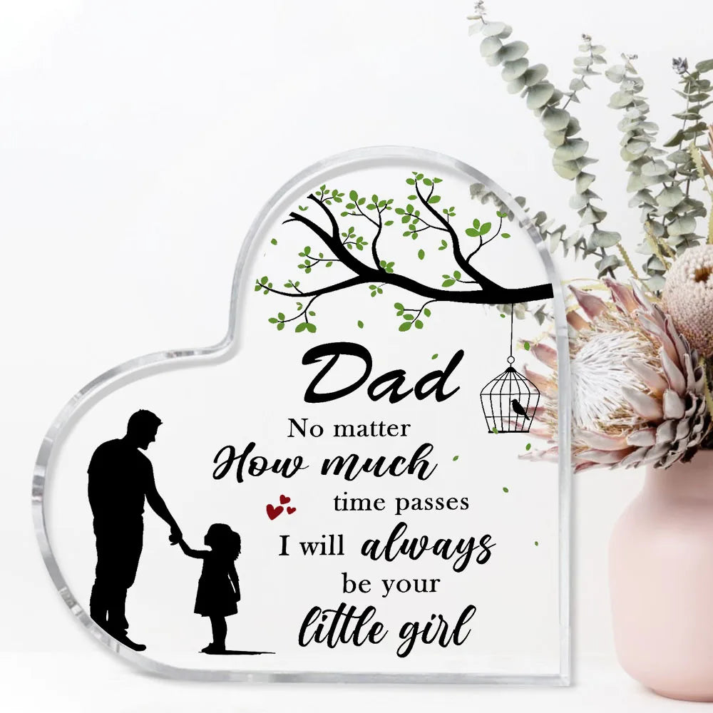 Dad Gifts From Daughter Acrylic Plaque Fathers Dad Gift For Dad Dad Birthday Gifts Christmas Dad Gifts,Festival,Halloween Decor