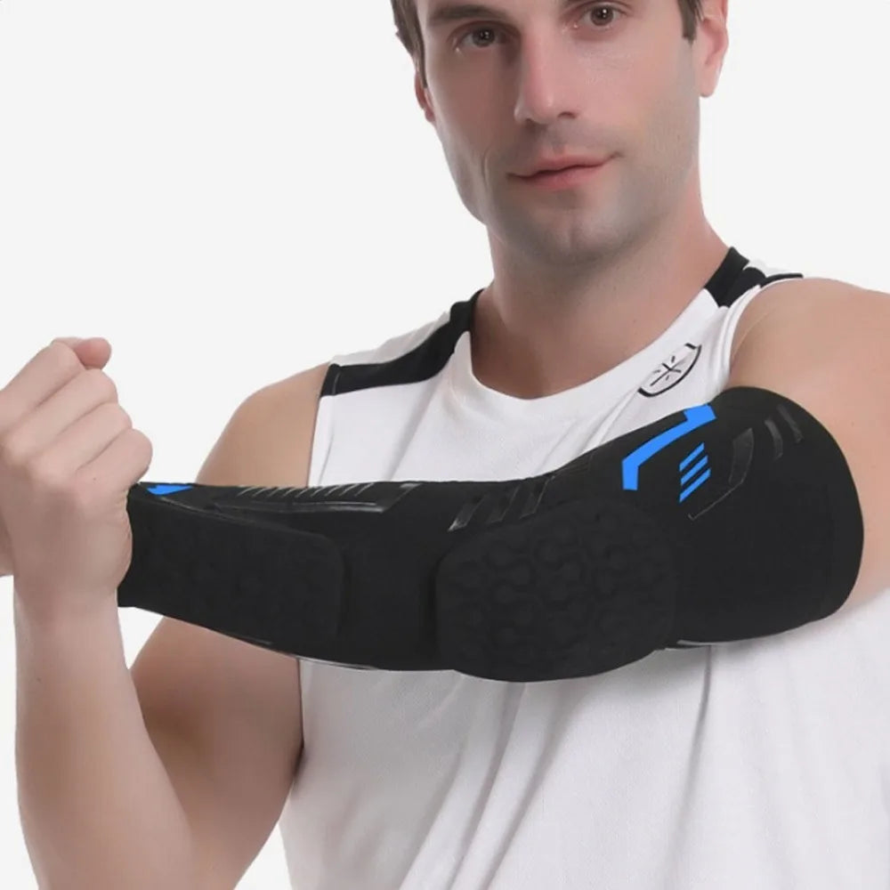 Separate Elbow Pads Honeycomb Dual Anti-Collision Elbow Brace Guard Compression Support Protective Arm Sleeve Protector