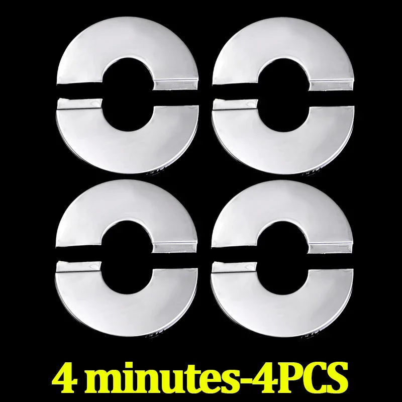 Faucet Stainless Steel Decorative Cover Faucet Water Pipe Round Detachable Decorative Cover Home Bathroom Hardware Accessories