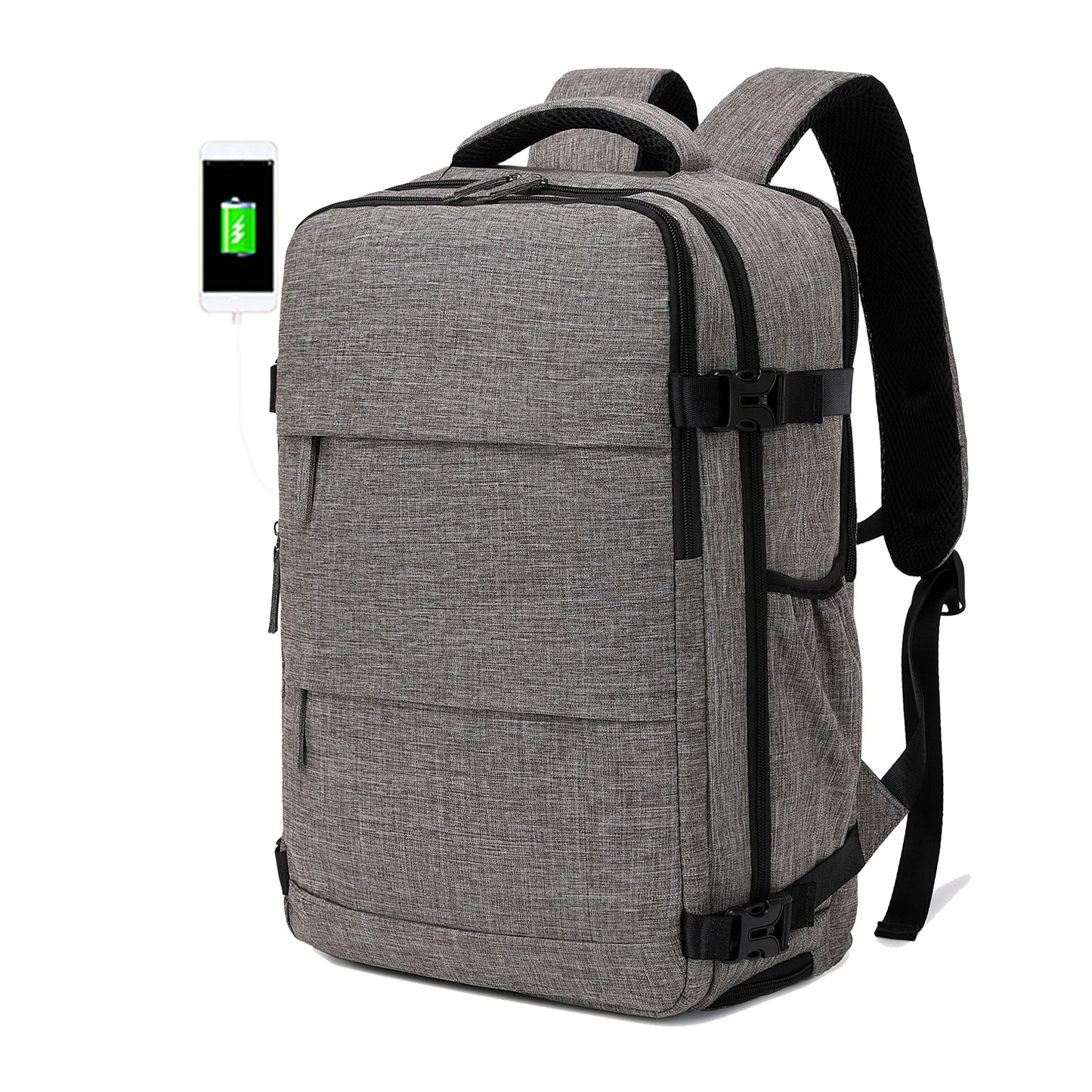 Travel backpack, can hold 15.6-inch laptop backpack, suitable for men and women with waterproof shoe compartment backpack