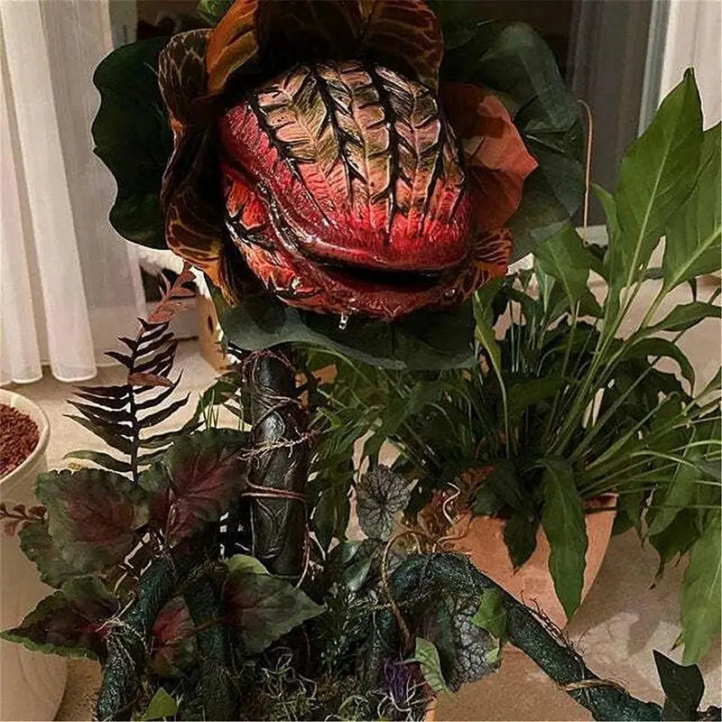 Halloween Resin Audrey II Piranha Plant Decoration Pop Movie Little Shop Of Horrors Statues Audrey II Figurine Garden Sculpture
