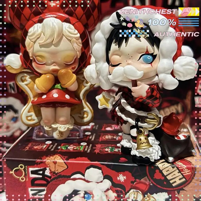 Genuine POP MART SKULLPANDA the Best Seaion Series Blind Box Doll Christmas Gift Trendy Collectible Toy The surprise of Christma