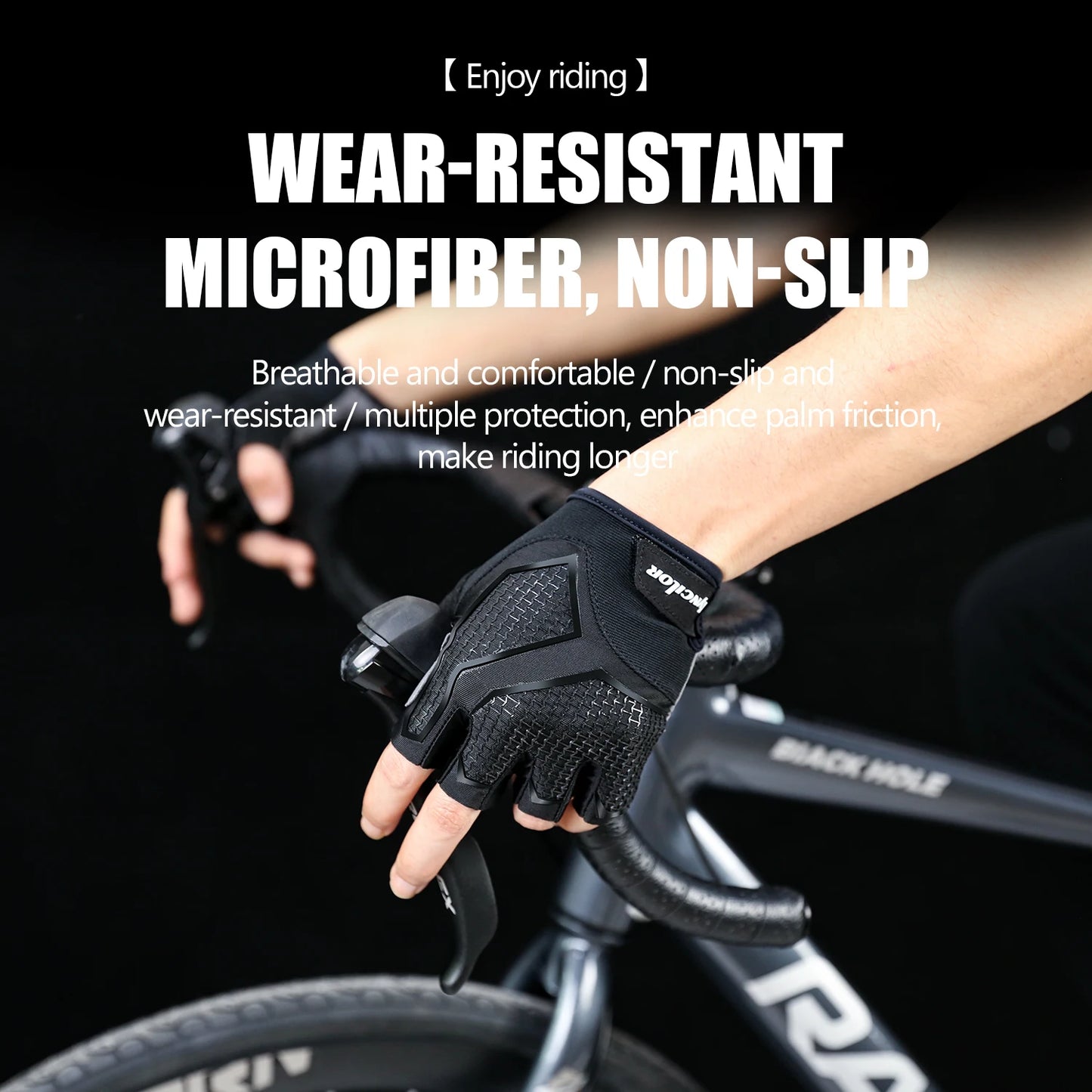 Half Finger Cycling Gloves Summer Bicycle Gloves Shock-absorption Breathable Mountain Bike MTB Gloves Cycling Accessories
