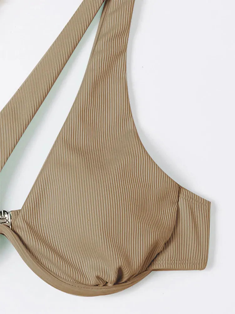 Sexy Bikinis Swimsuits Cut Out Women's Swimwear 2023 One Shoulder Biquini High Cut Bathing Suits Push Up Beach Bikini Set